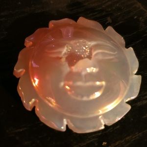 Angel Aura Quartz/Aura agate sun shaped